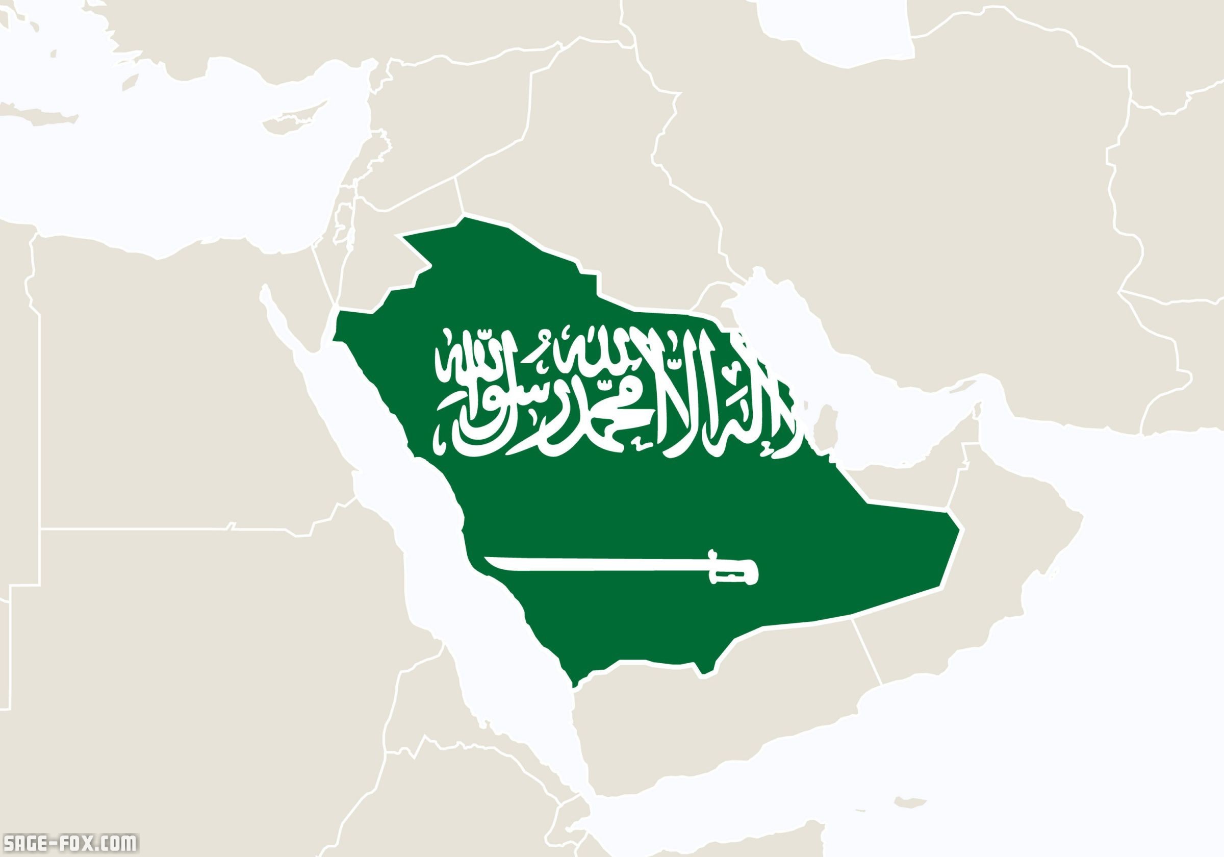 саудовская аравия на карте