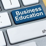 BusinessEducationonbluekeyboardbutton_353167853