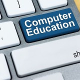 ComputerEducationonbluekeyboardbutton_353167844