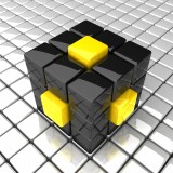 Abstractblackcubeandyellowboxes_27698302